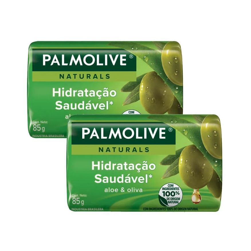 Palmolive Kit 2 Sabonetes em Barra Naturals Hidratação Saudável 85g