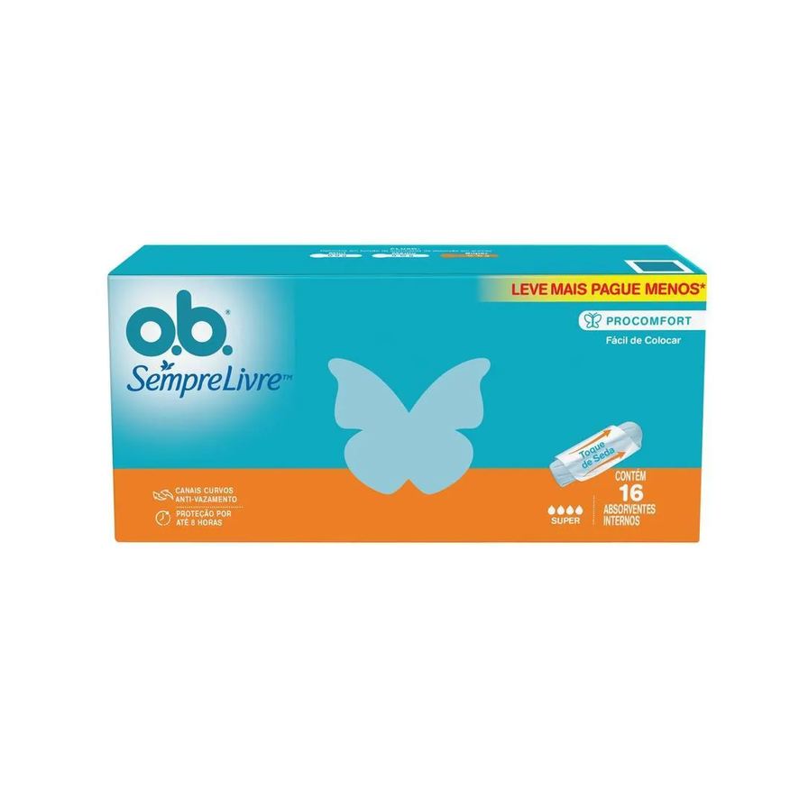 Sempre Livre Absorvente Interno Ob Procomfort Super 16 unidades