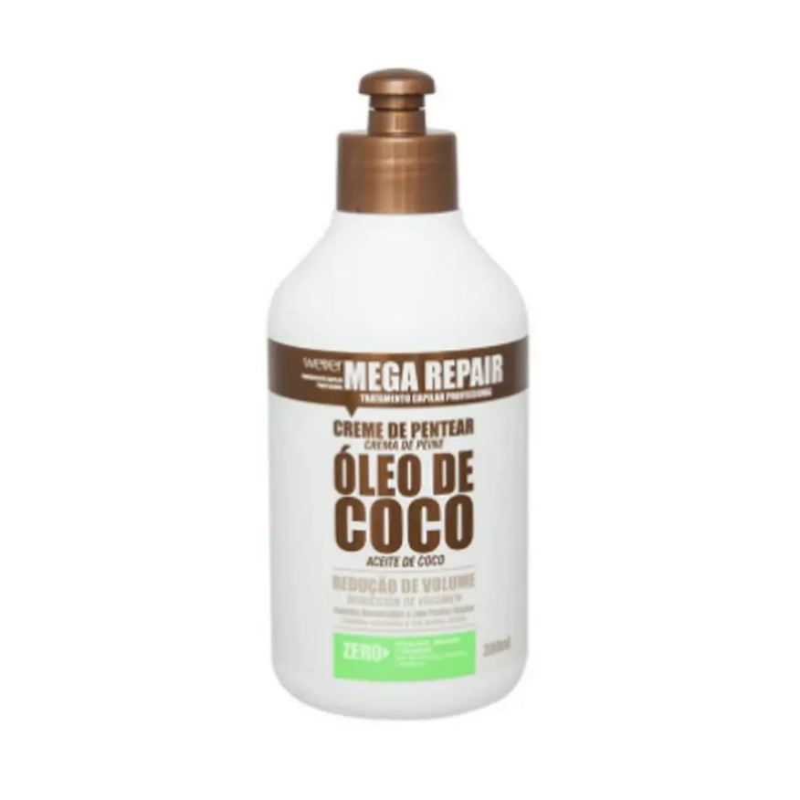 Wever Ind E Com De Cosmeticos Ltda Creme de Pentear Óleo Coco Cabelos Ressecados 300ml – Wever