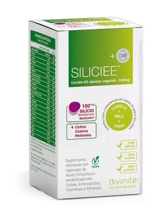 Nutracosmeticos Suplemento Vitamina Siliciee 500mg 60 Cabelo Unha - Divinitè