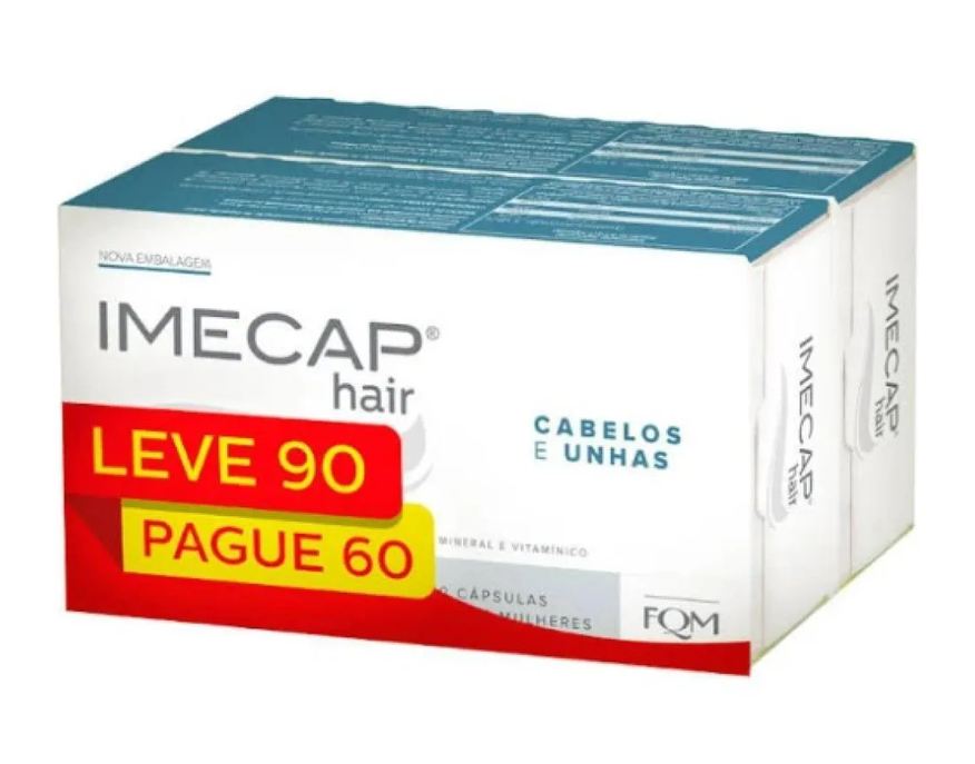 Imecap Kit Hair Cabelos e Unhas Leve 90 Pague 60