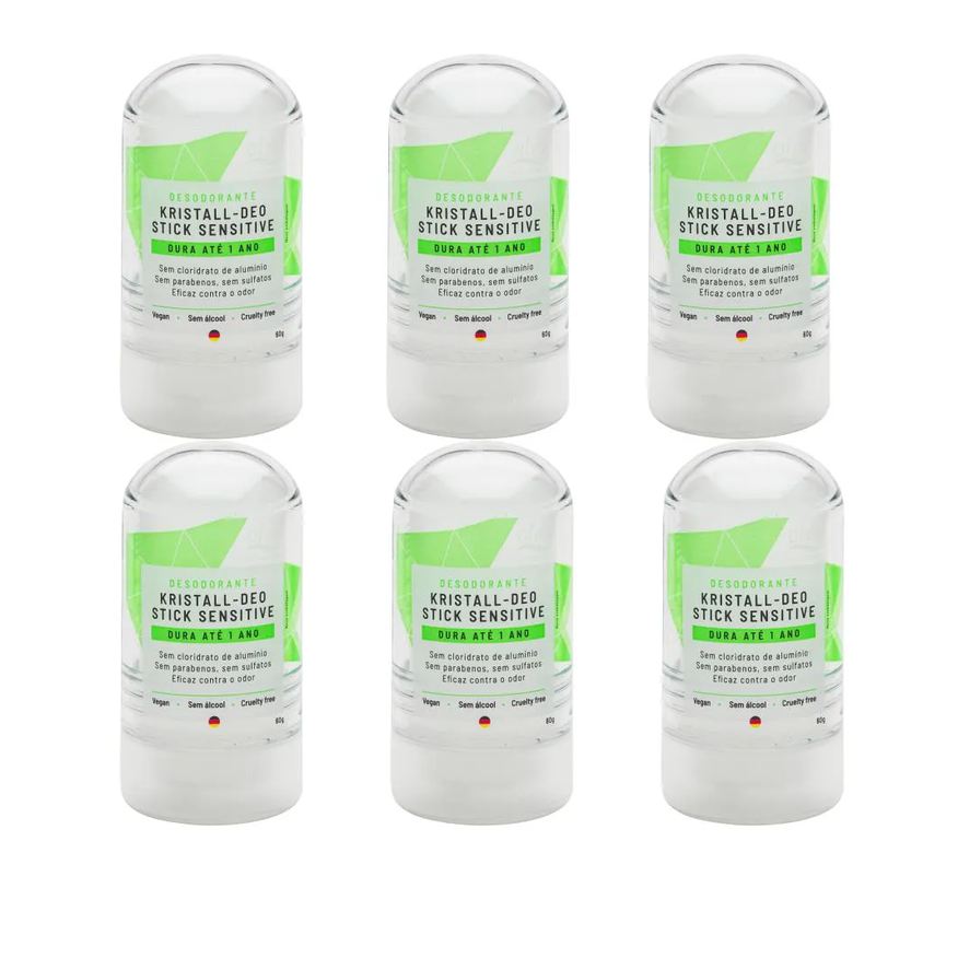 Explode Nutrition Kit Desodorante Stick Kristall Sensitive - Alva 60g 6 Unids