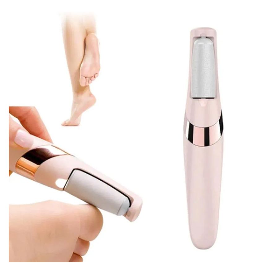 de Removedor Calos Portátil Lixa Elétrica Esfoliador Para os Pés Recarregável Carregamento Usb Rosa