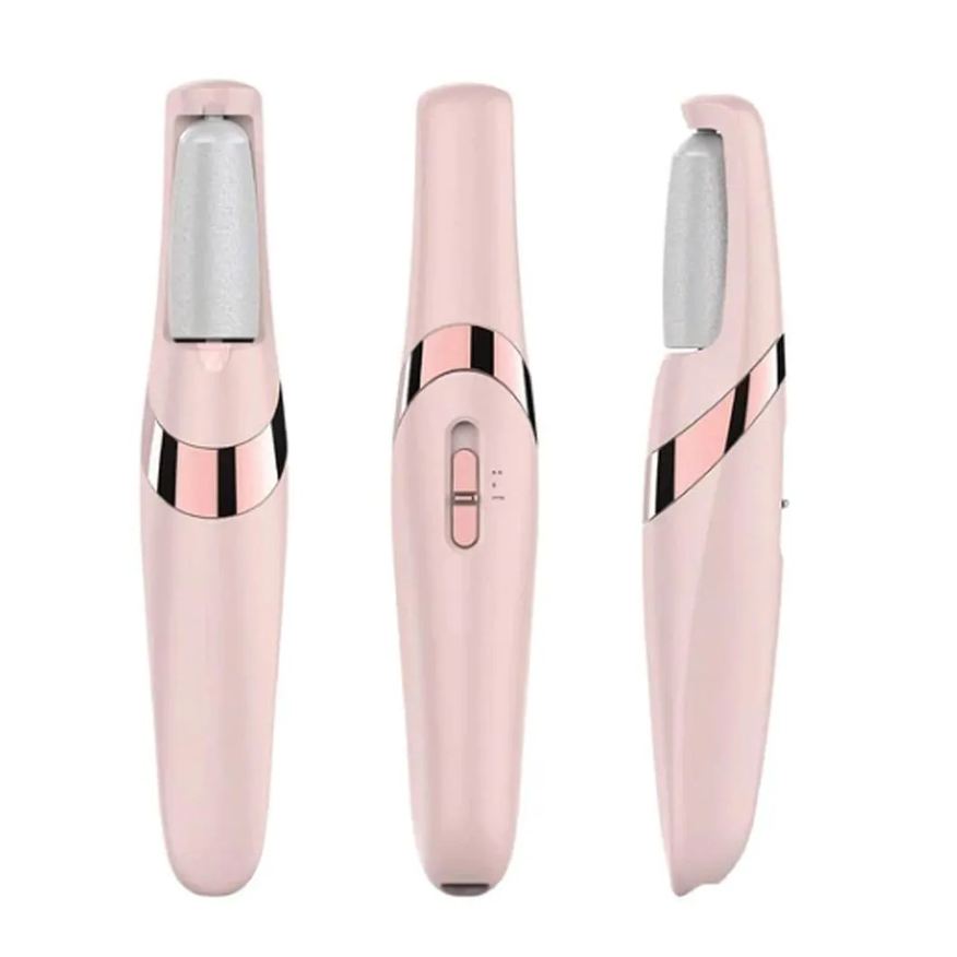 de Removedor Calos Portátil Lixa Elétrica Esfoliador Para os Pés Recarregável Carregamento Usb Rosa
