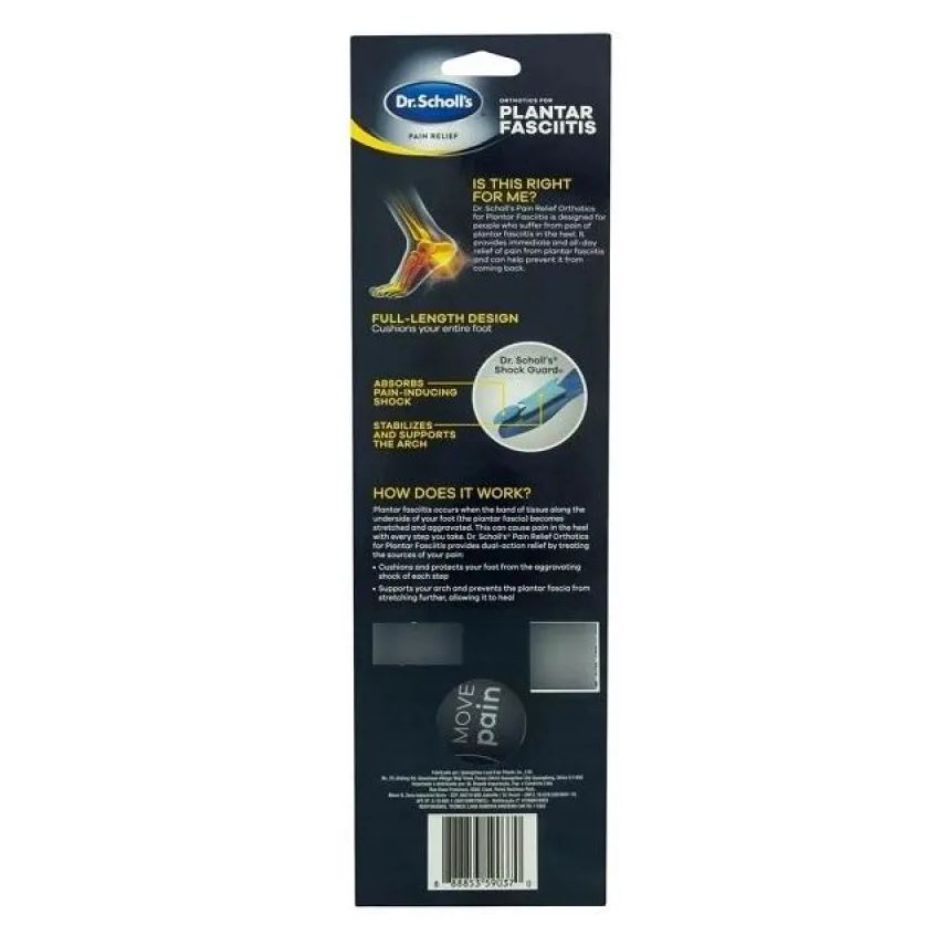 Dr. Palmilha Scholls P/ Alivio da Fascite Plantar (esporao) 40-45