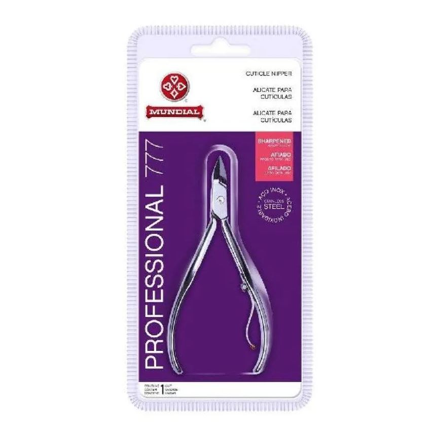 de Alicate Cuticula Profissional Mundial Inox 777