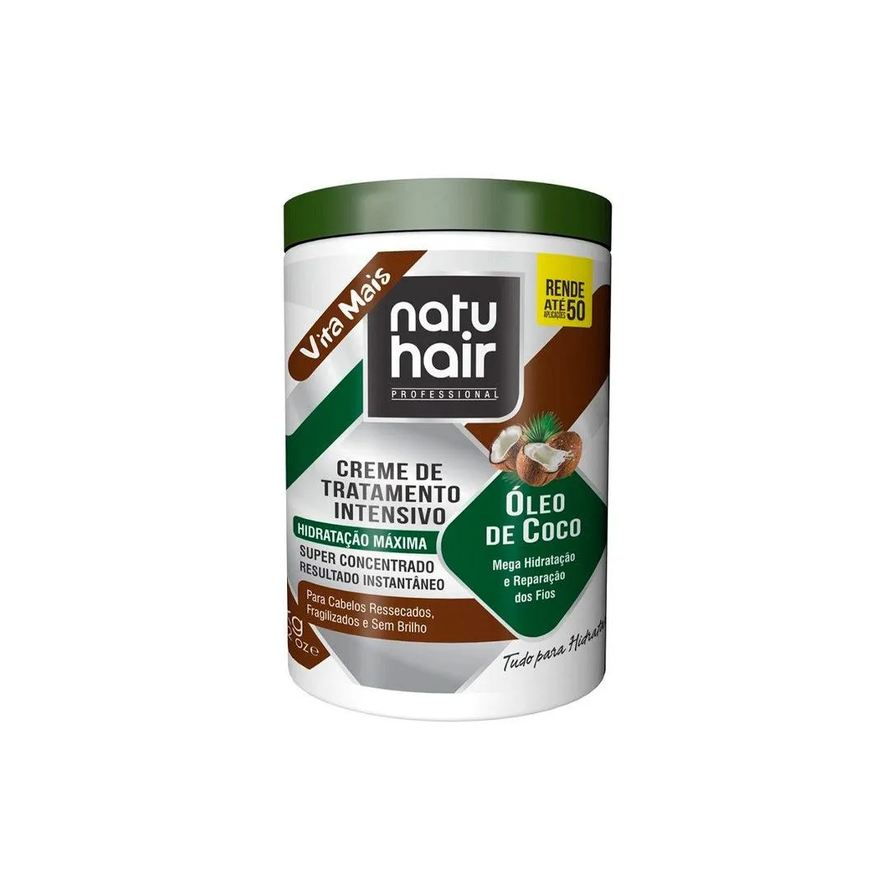 Natuhair Creme de Tratamento Natu Hair Intensivo Óleo de Coco 1kg