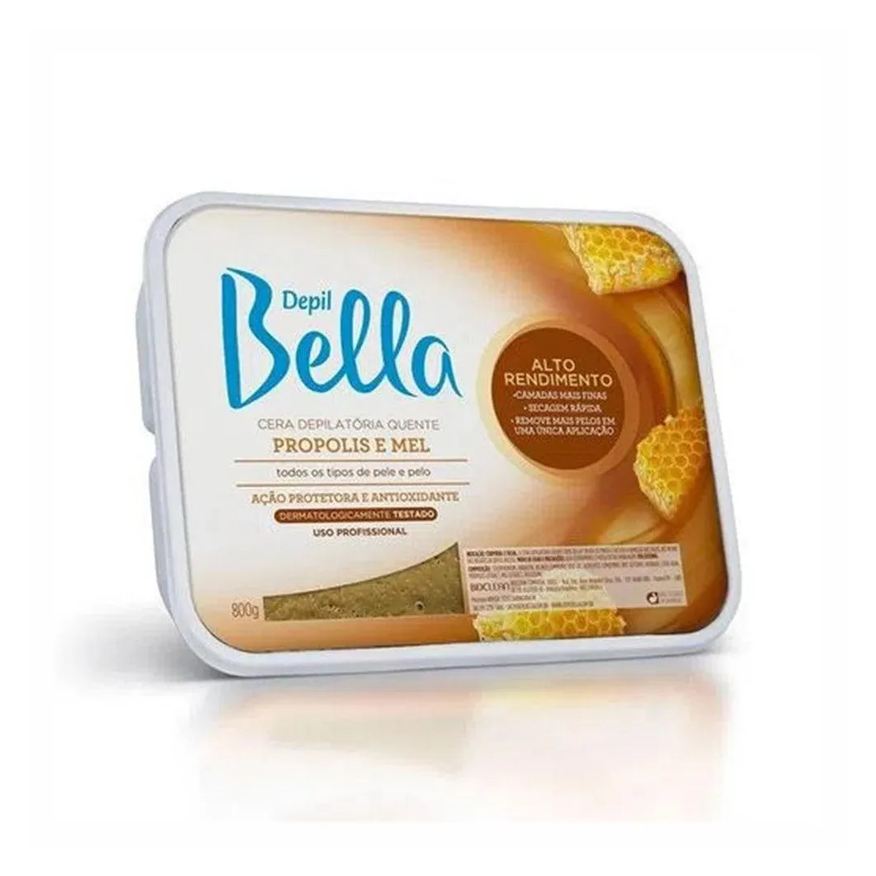 Depil Bella Cera Quente Depilatória Propólis 800g