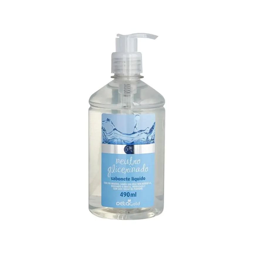 Deta Gold Sabonete Líquido Neutro Glicerinado 490ml