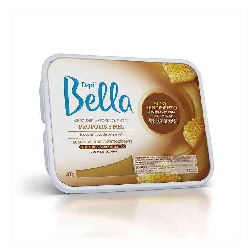 Depil Bella Cera Quente Depilatória Propólis 400g