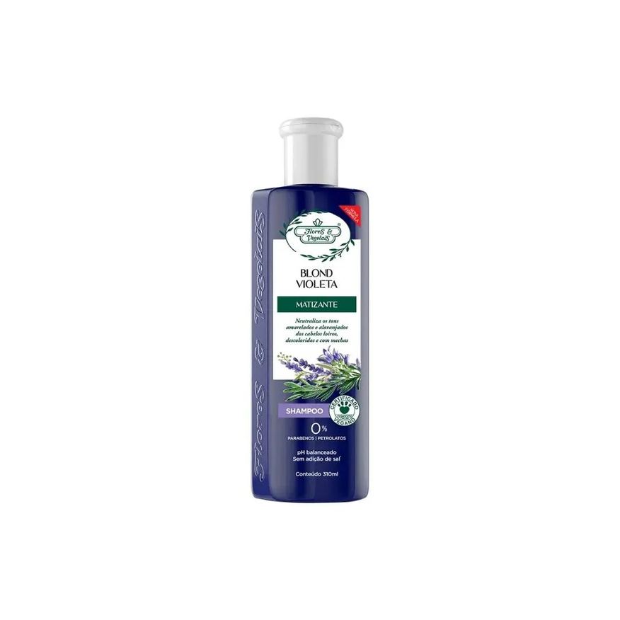 Flores e Vegetais Shampoo Desamarelador 300ml