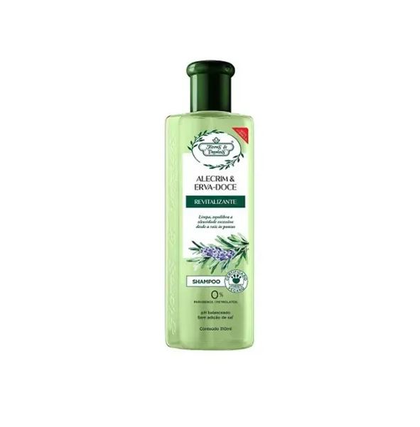Flores E Vegetais Shampoo Flores & Vegetais Alecrim e Erva-doce Ph Balanceado 300ml