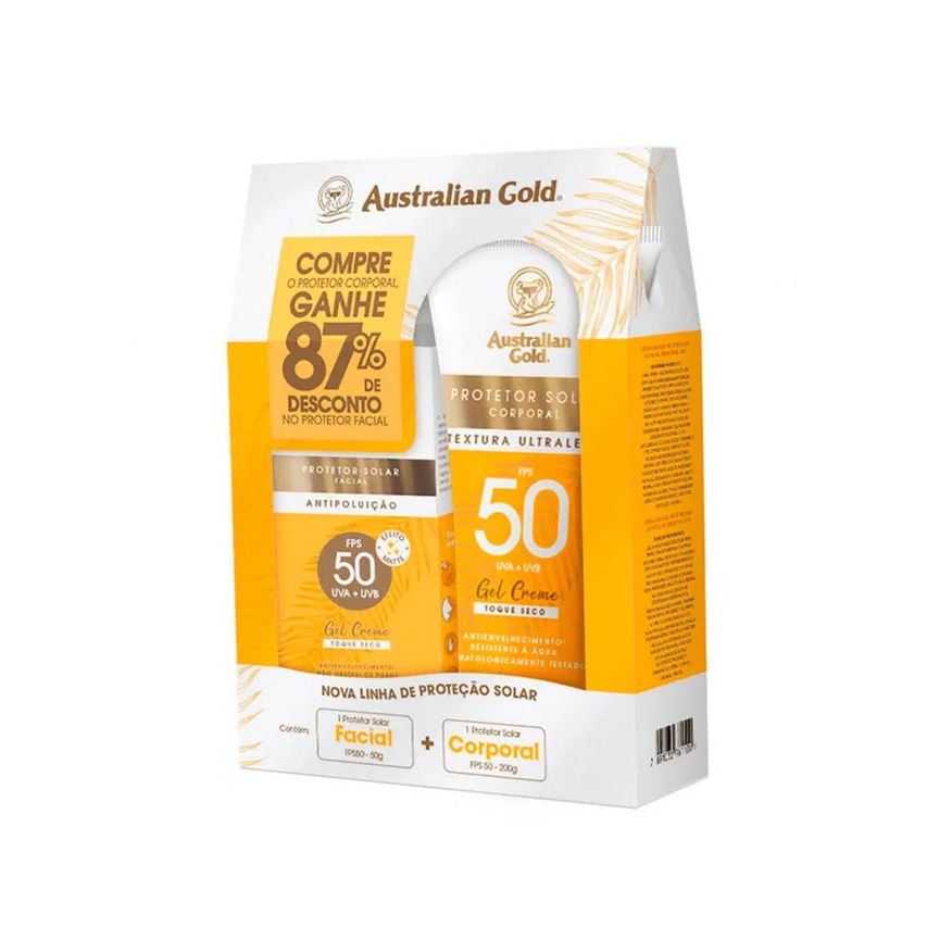 Australian Gold Protetor Solar Austalian Gold 200g Facial 50g Fps50