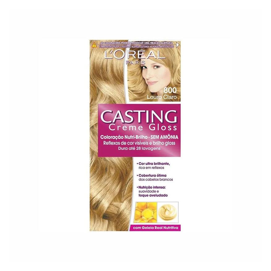 Casting Tonalizante Creme Gloss 800 Louro Claro