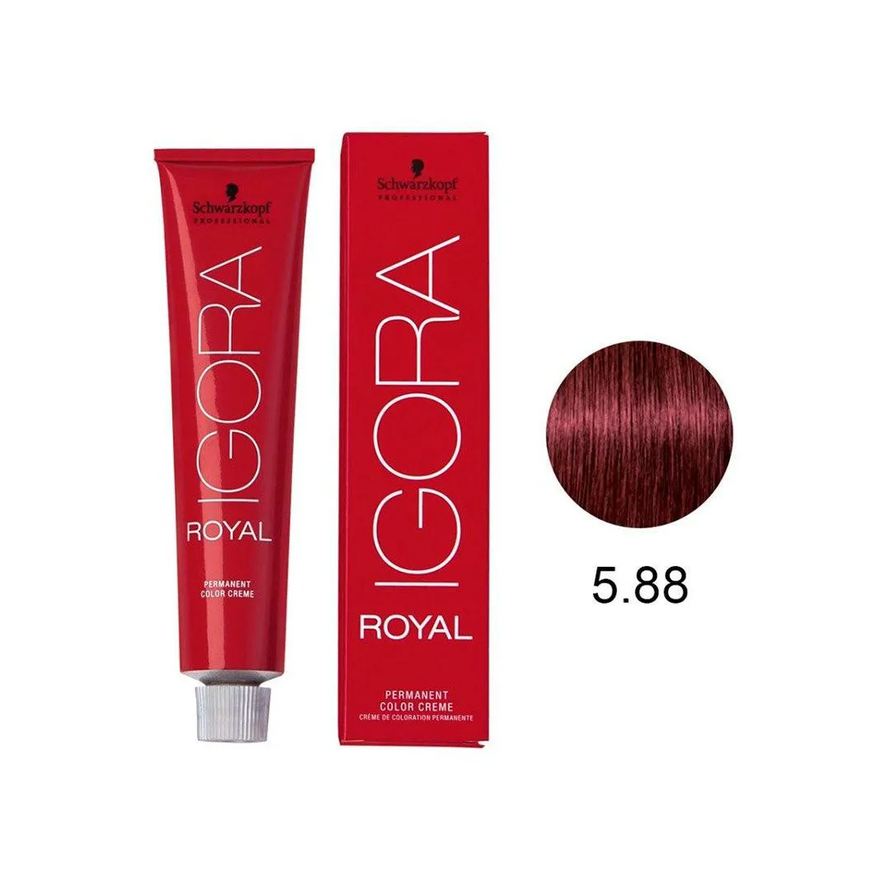 Schwarzkopf Professional Tintura Schwarzkopf Igora Royal 5.88 Castanho Claro Vermelho Extra