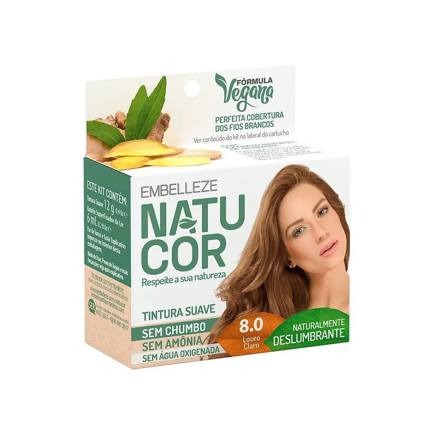 Natucor Tint Ind 8.0 Louro Claro