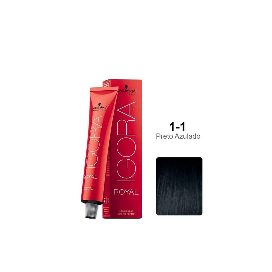 Schwarzkopf Professional Tintura Schwarzkopf Igora Royal 1.1 Preto Azulado