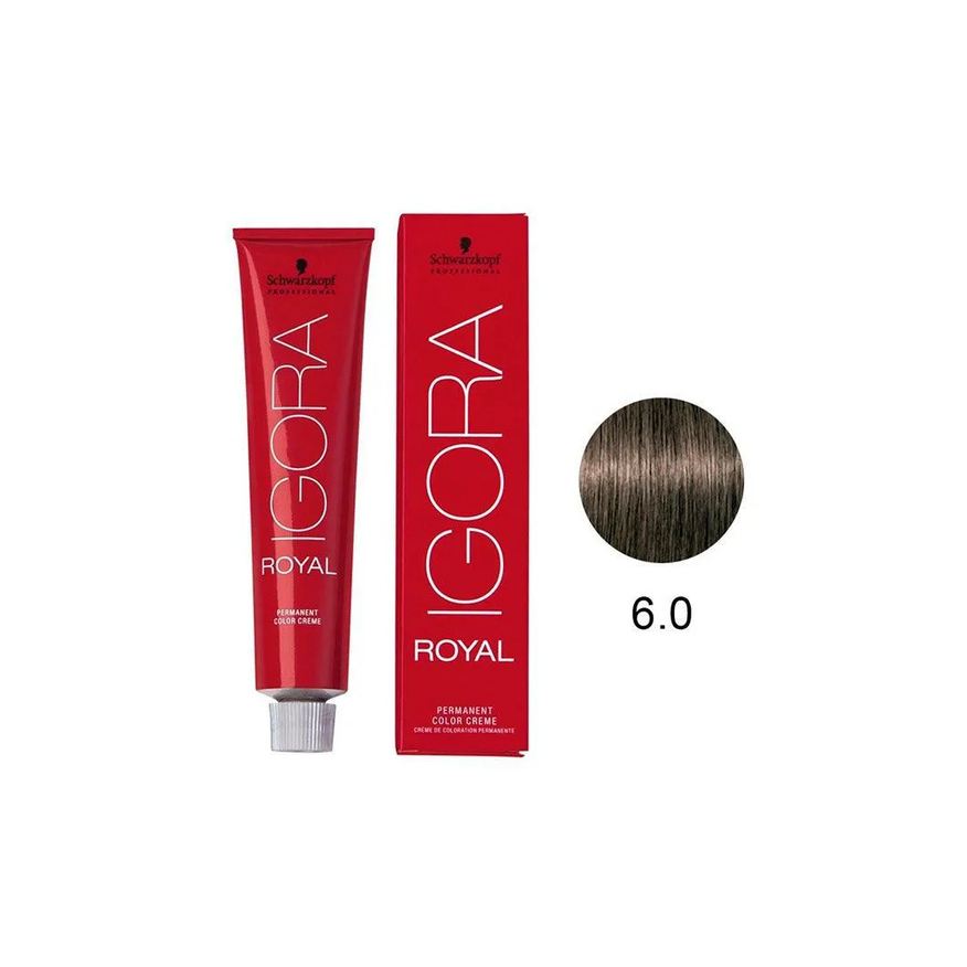 Schwarzkopf Professional Tintura Schwarzkopf Igora Royal 6.0 Louro Escuro Natural