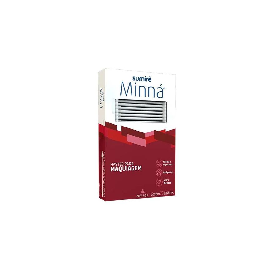 MINNá HASTES FLEXíVEIS MAQUIAGEM C/75UN
