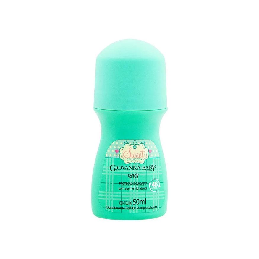 Giovanna Baby Desodorante Antitranspirante Roll-on Sweet Collection Candy Feminino 48h 50ml