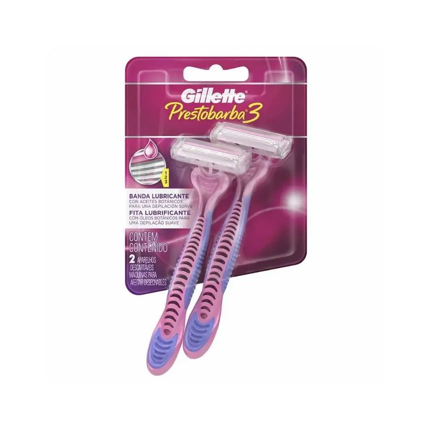 Gillette Aparelho Depilatório Prestobarba 3 Feminino C/2un