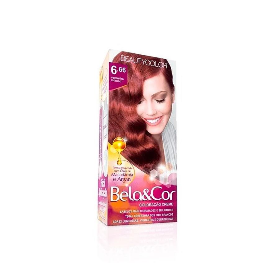 Bela & Cor Tintura Bela Cor Mini Kit 6.66 Vermelho Intenso