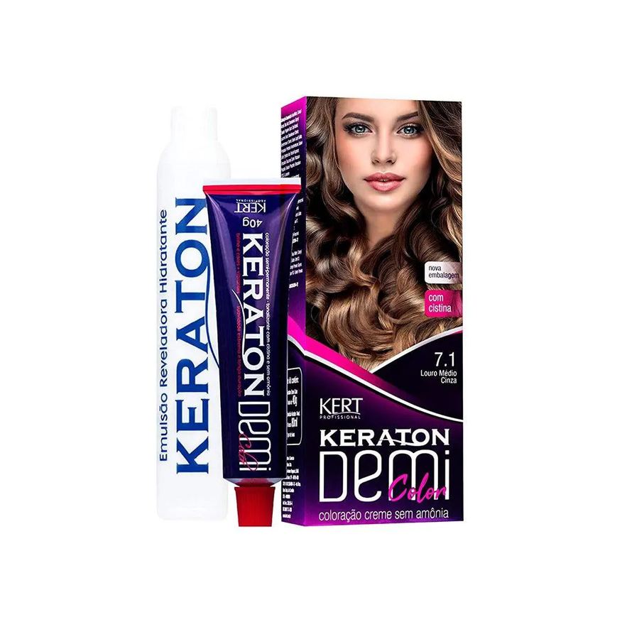 Demi Color Tonalizante 7.1 Louro Médio Cinza