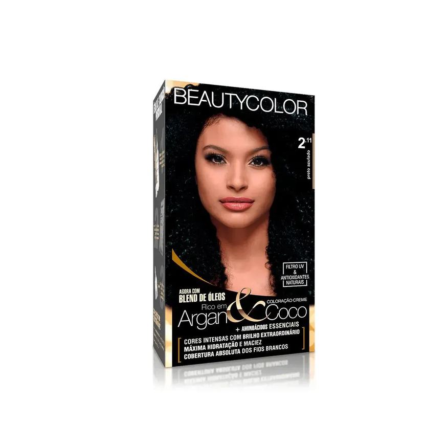 Beauty Color Tintura Kit 2.11 Preto Azulado