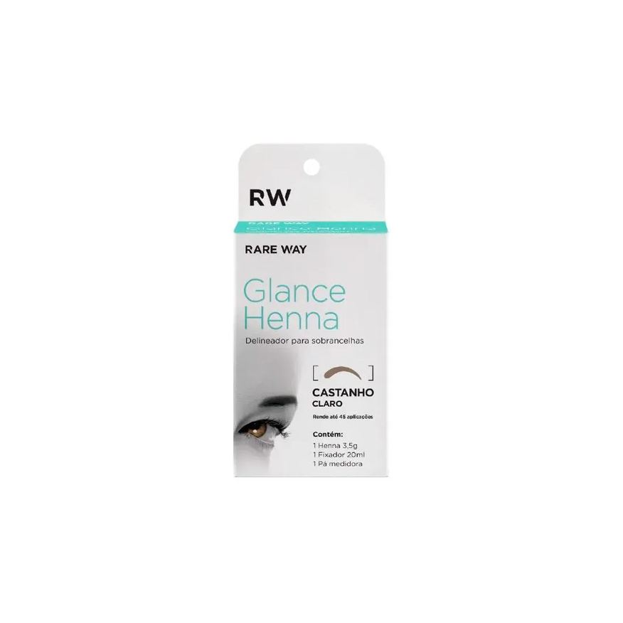 Glance Henna para Sobrancelha Castanho Claro 3,5g