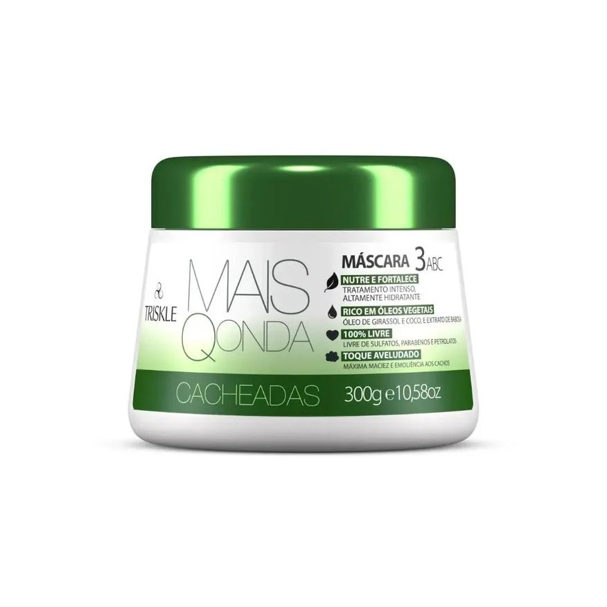 Triskle Máscara Tratamento Capilar Mais Q Onda Cacheados 300g