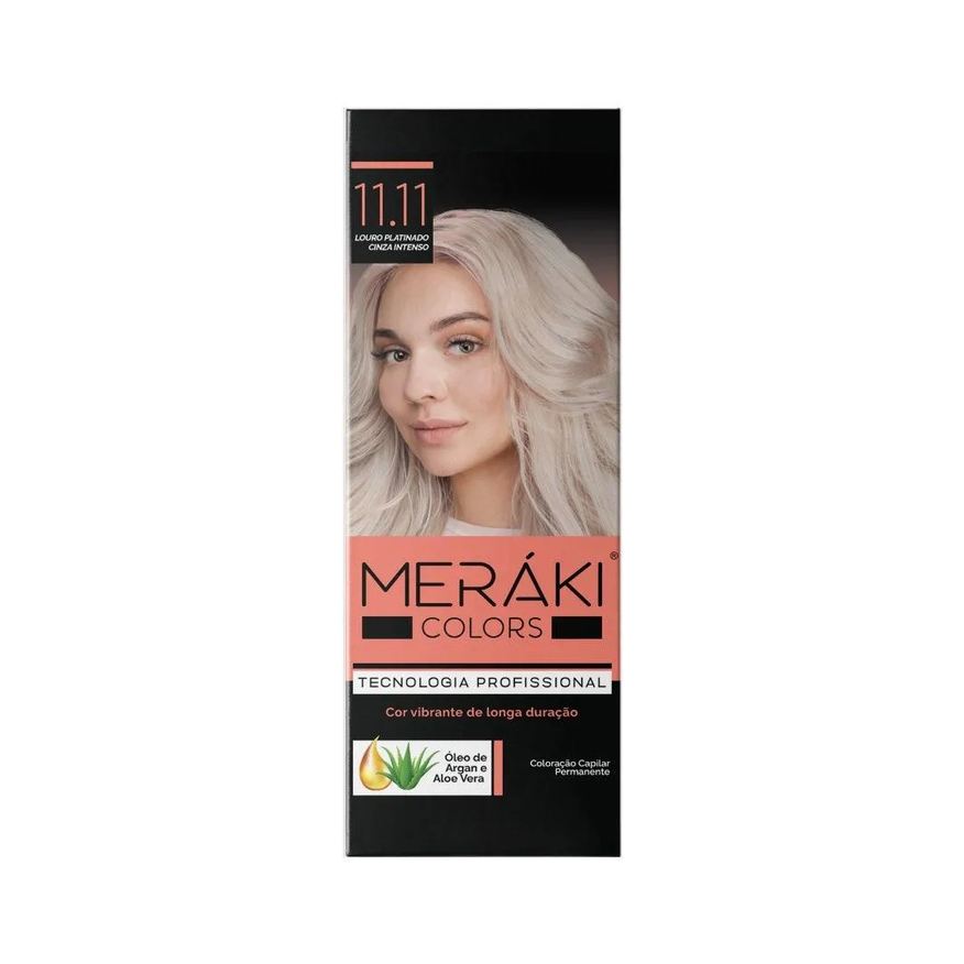 Meráki Tintura Color Louro Platinado Cinza Intenso Kit 11.11 125g