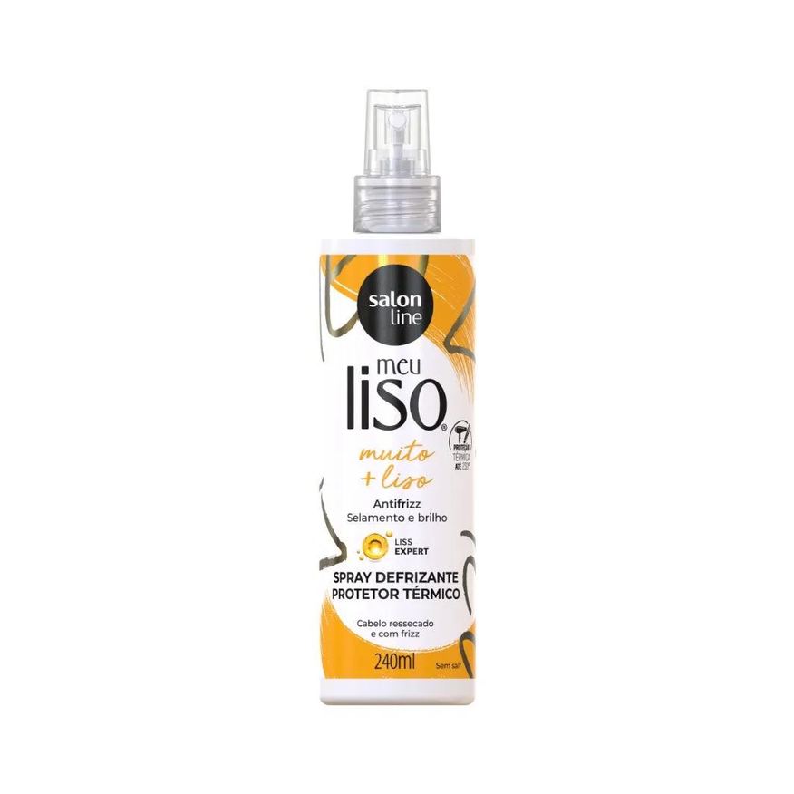 Salon Line Spray Defrizante Meu Liso Protetor Térmico Muito + Liso 240ml