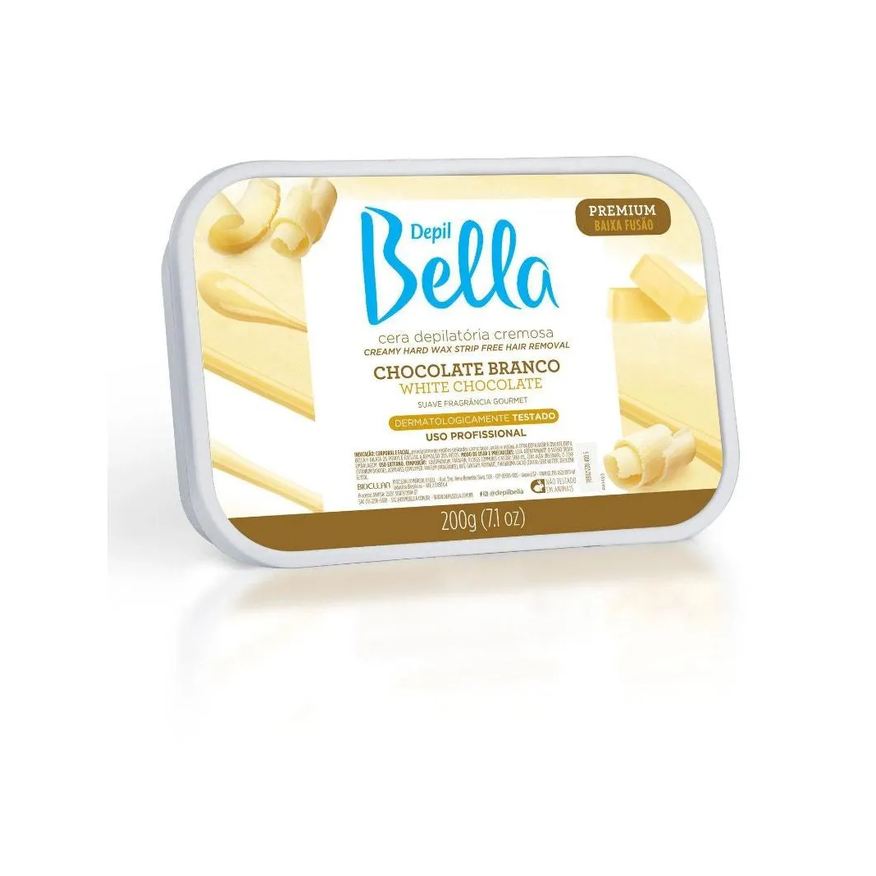 Depil Bella Cera Depilatória Chocolate Branco 200g