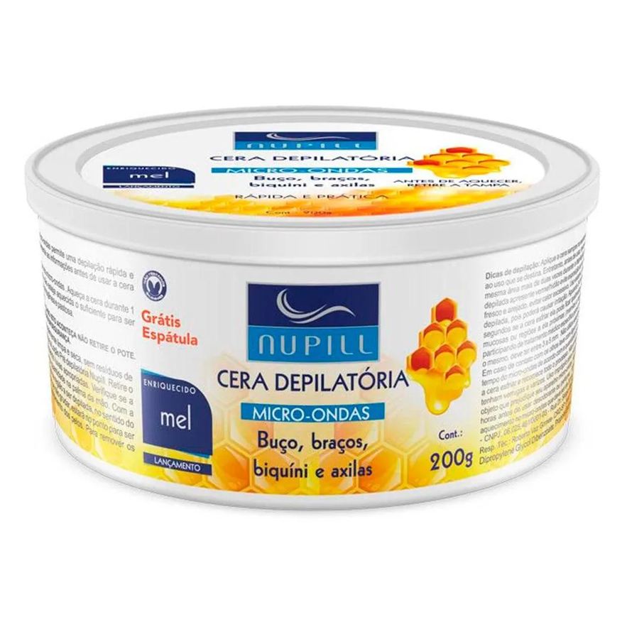 de Cera Microondas Nupill Mel 200g
