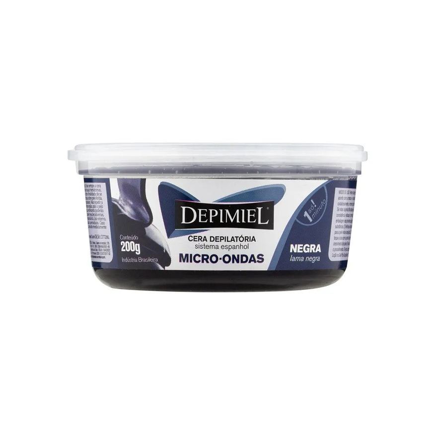 Depimiel Cera Quente Depilatória Micro Natural Negra 200g