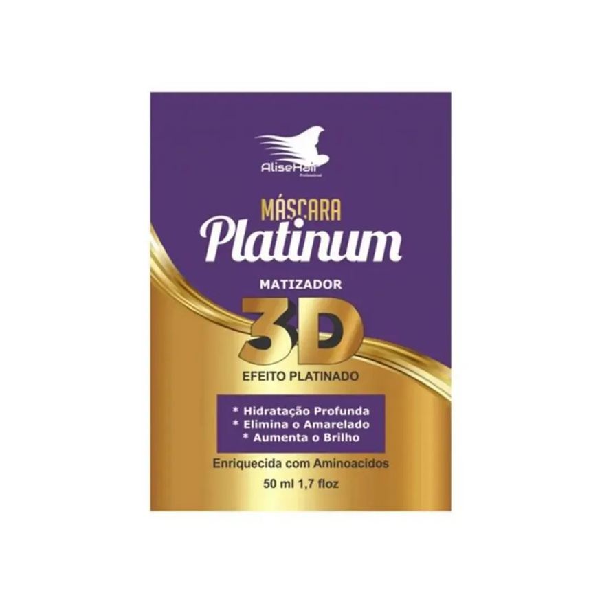 Alise Hair Máscara de Tratamento Alisehair Matizador Platinum 50ml