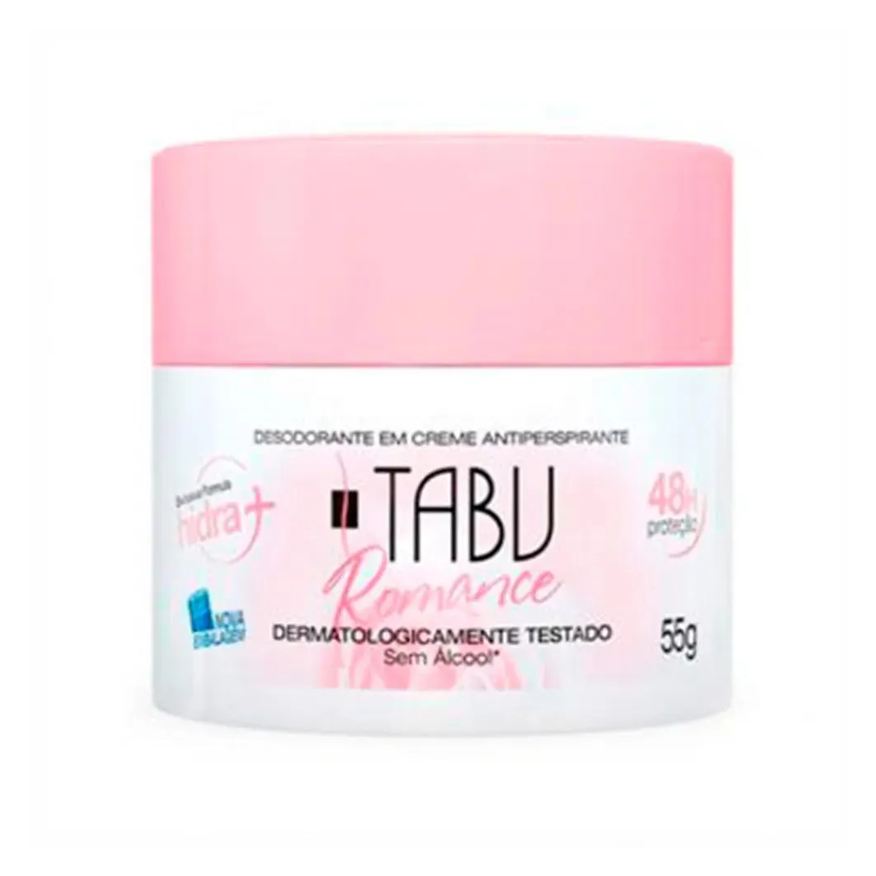 Tabu Desodorante Antitranspirante Creme Romance 55g
