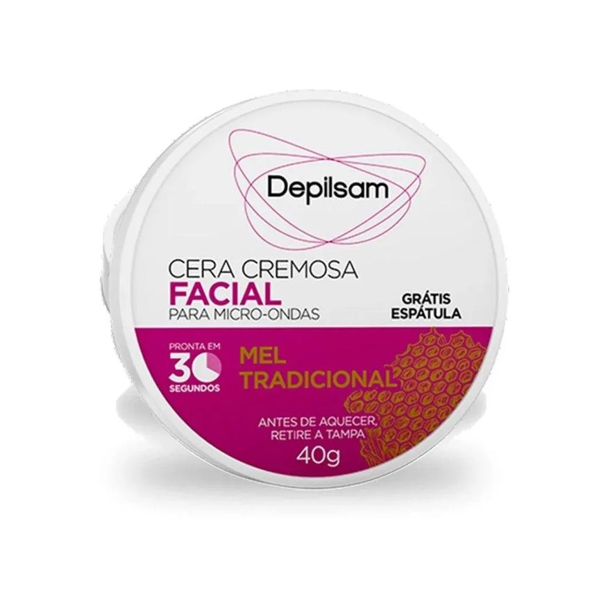 Depilatória Cera de Microondas Depilsam Mel 40g