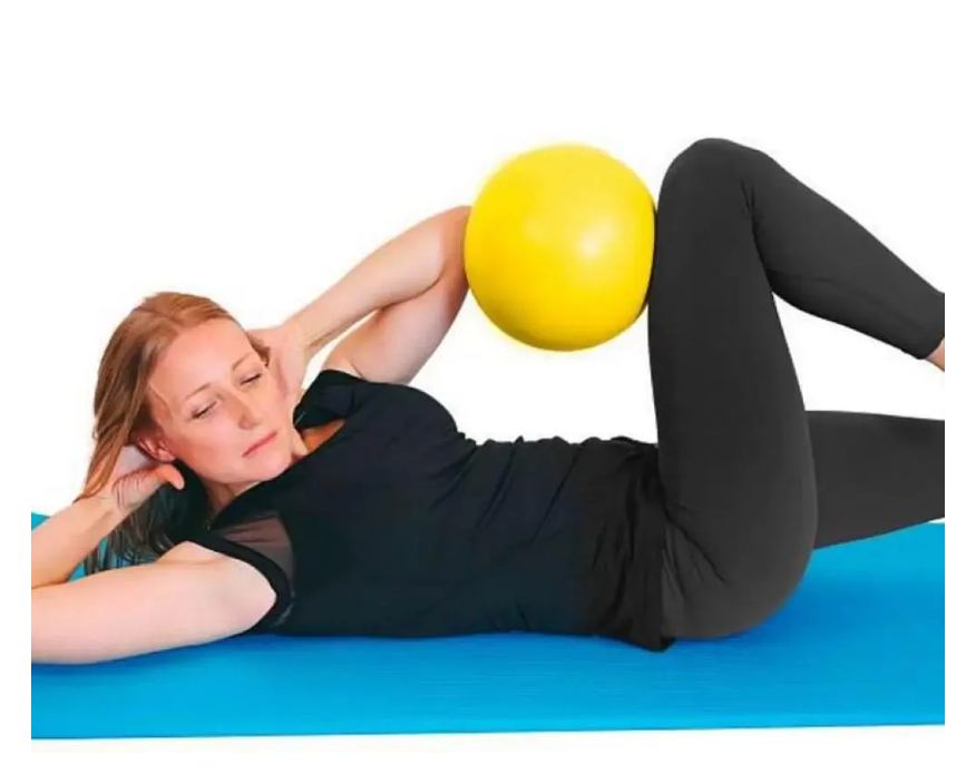 Ortho Pauher Bola para Pilates e Exercícios Amarelo