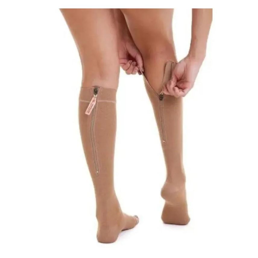 Venosan Meia C/ Zíper 20-30 Mmhg 3/4 Comfortline Cotton G