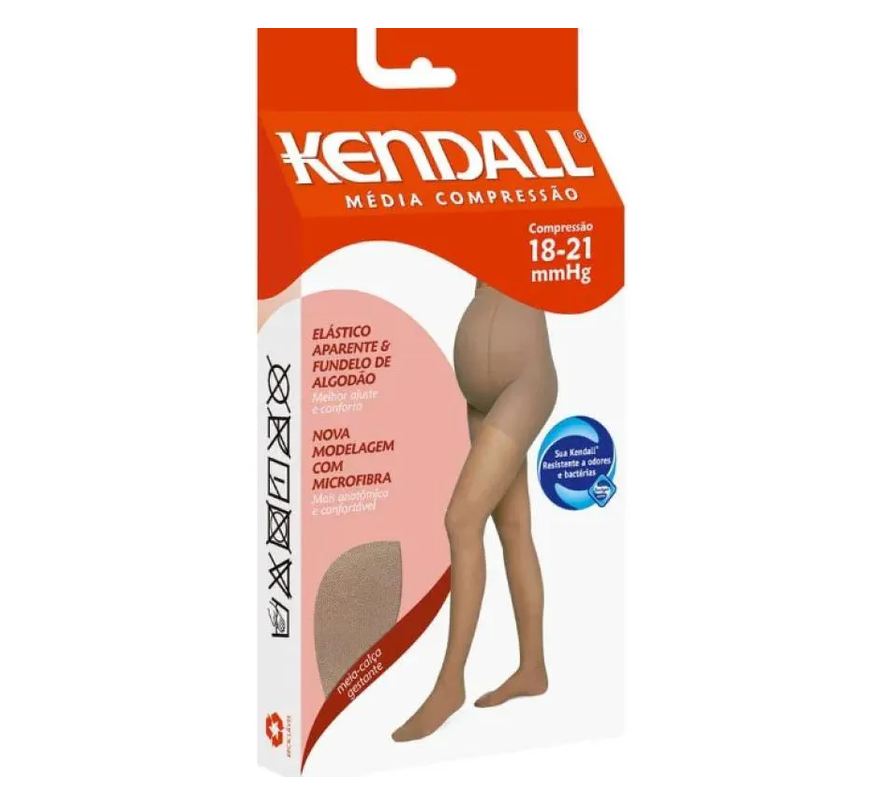 Kendall Meia-calça Gestante Média Compressão com Ponteira Gg
