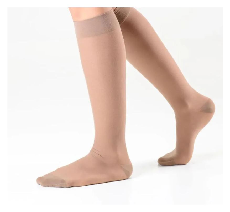 Sigvaris Meia 3/4 Ever Sheer 20-30mmhg Fechada P Bege