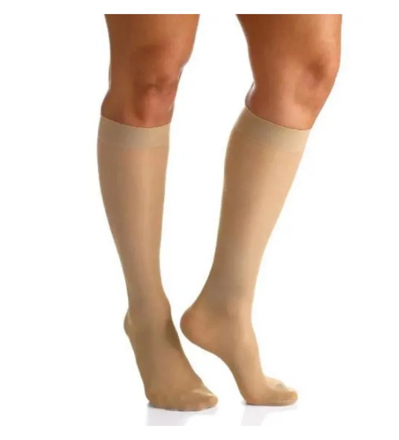 Sigvaris Meia Panturrilha 12ob Audace 15-20mmhg com Ponteira Bege P