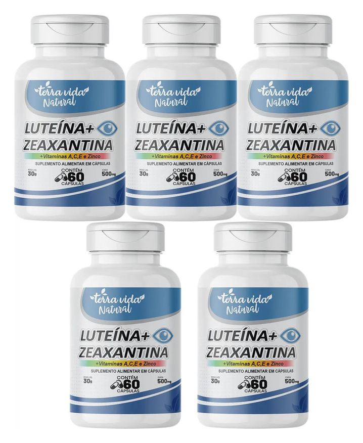 Terra Vida Natural 5 Luteína com Zeaxantina e Vitaminas para Visão
