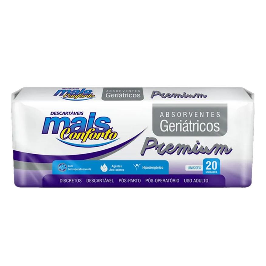 Mais Conforto Absorvente Geriátrico Premium - 20 unidades