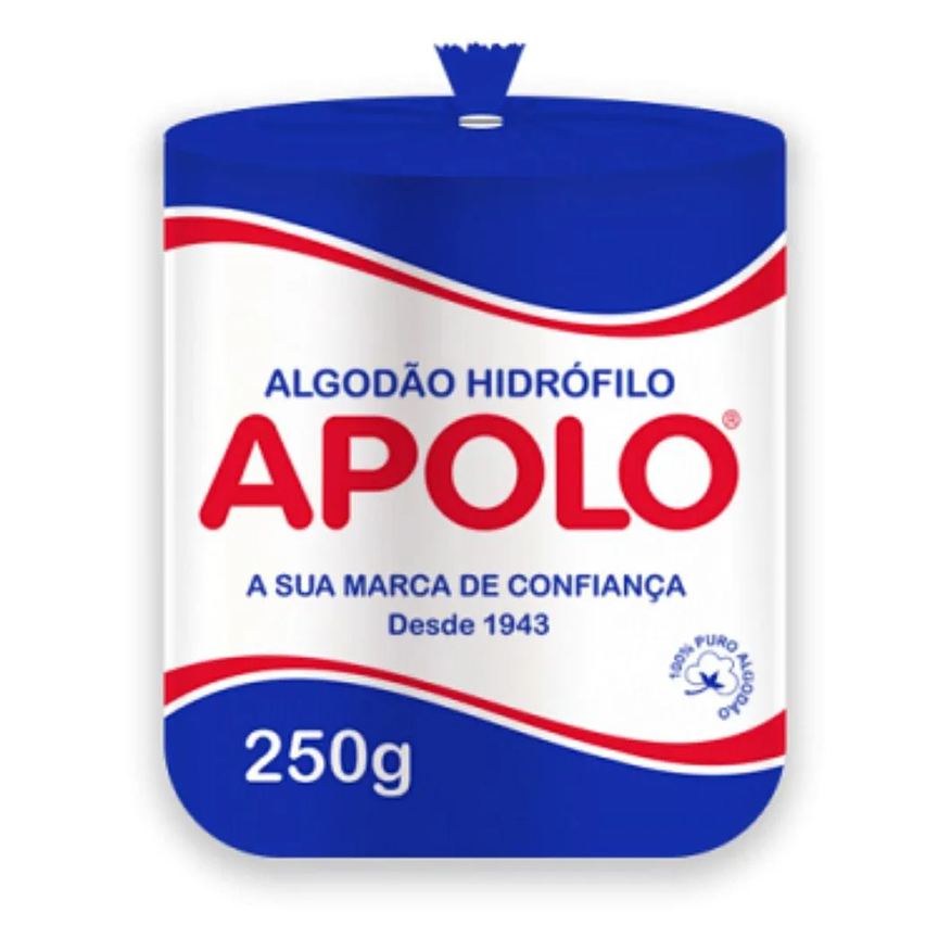 Hidrófilo Algodão Apolo Rolo 250g - Unidade