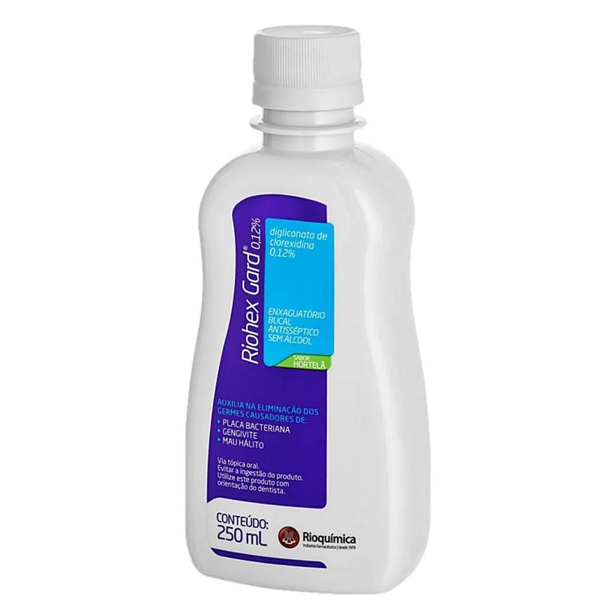 Rioquímica Riohex Gard Enxaguante Bucal Clorexidina 0,12% 250ml - Und