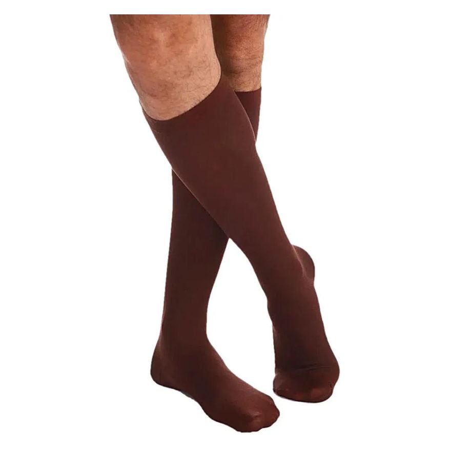 Sigvaris Meia 3/4 Cotton Comfort 20-30mmhg Fechada Marrom G2