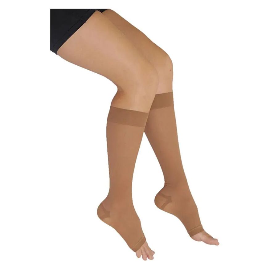 Venosan Meia 3/4 Comfortline 20-30mmhg Aberta Bege M Longa
