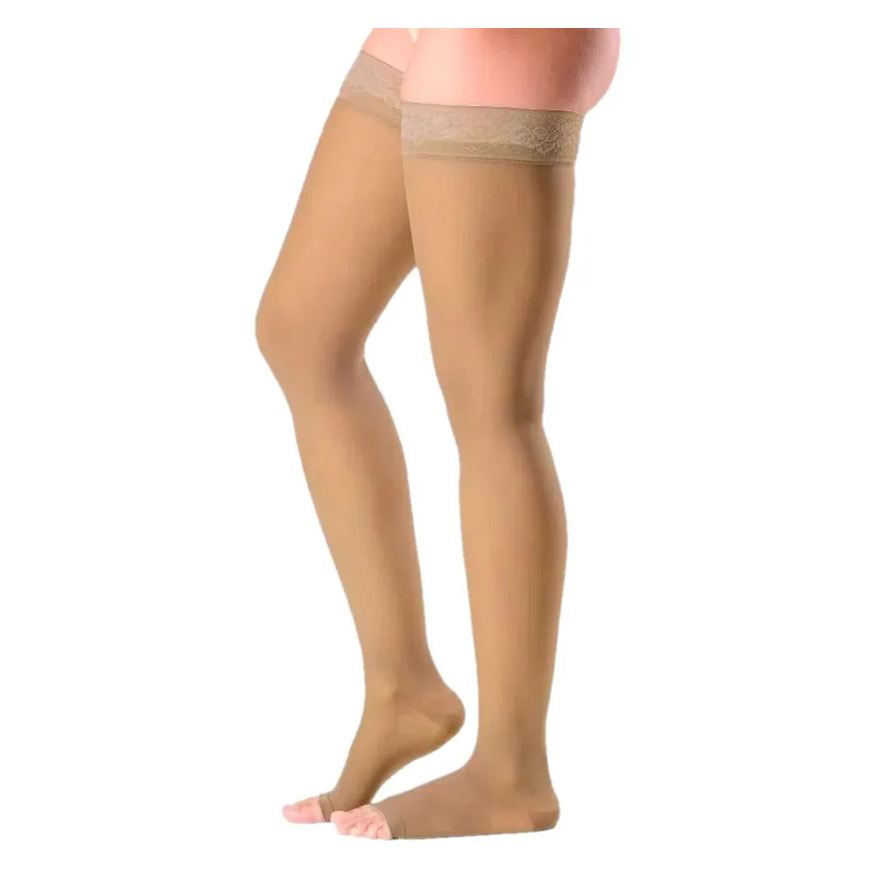 Sigvaris Meia 7/8 Ever Sheer 20-30 Mmhg Aberta Natural Tam M3